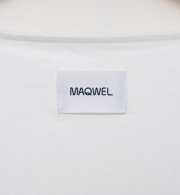 MAQWEL「【MAQWEL/マクウェル】ウォッシャブルバックタックオーバーＴ」|Tシャツ・カットソー|