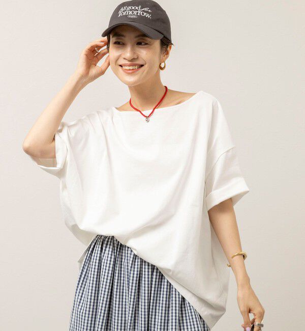 MAQWEL「【MAQWEL/マクウェル】ウォッシャブルバックタックオーバーＴ」|Tシャツ・カットソー|