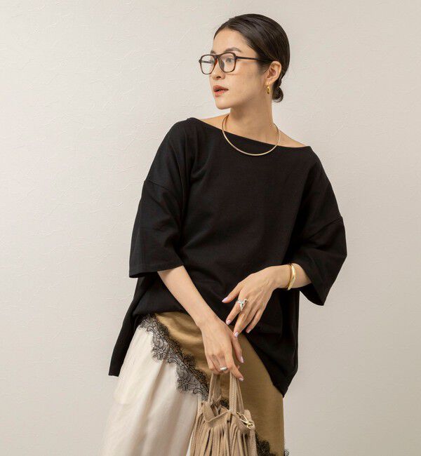 MAQWEL「【MAQWEL/マクウェル】ウォッシャブルバックタックオーバーＴ」|Tシャツ・カットソー|