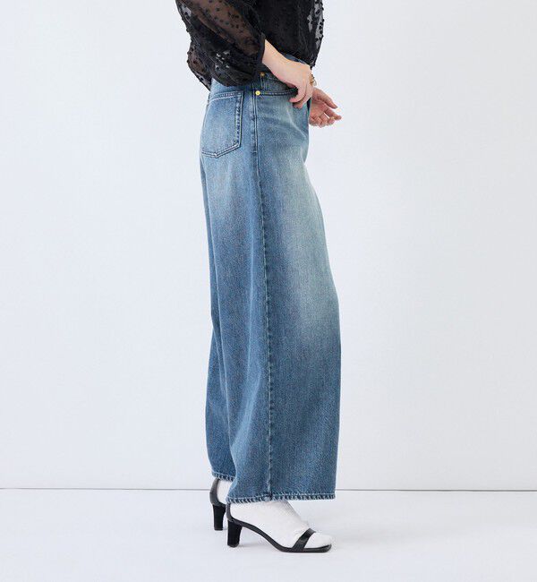 Rie Miller「《4サイズ展開》【RM denim】ルーズワイドデニム」|デニム|