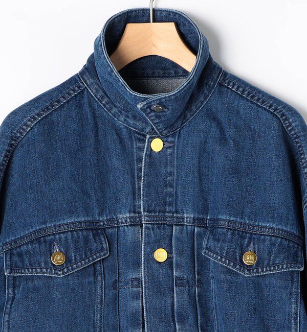 Rie Miller「【RM denim】バックひねりデザインショート丈Gジャン」|デニムジャケット|