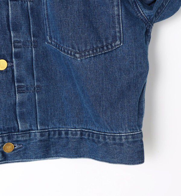 Rie Miller「【RM denim】バックひねりデザインショート丈Gジャン」|デニムジャケット|