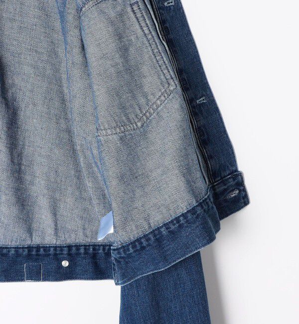 Rie Miller「【RM denim】バックひねりデザインショート丈Gジャン」|デニムジャケット|