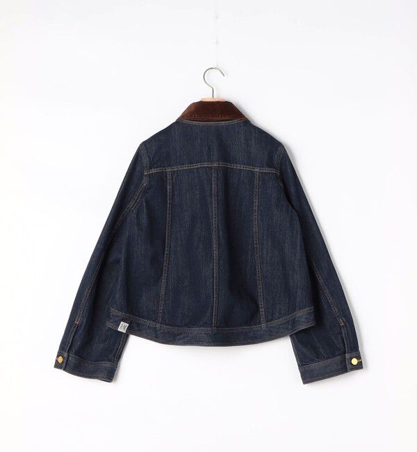 Rie Miller「【RM denim】コーデュロイ襟2WAYフレアショート丈Gジャン」|デニムジャケット|