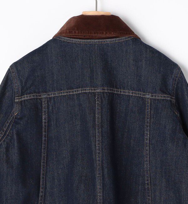 Rie Miller「【RM denim】コーデュロイ襟2WAYフレアショート丈Gジャン」|デニムジャケット|