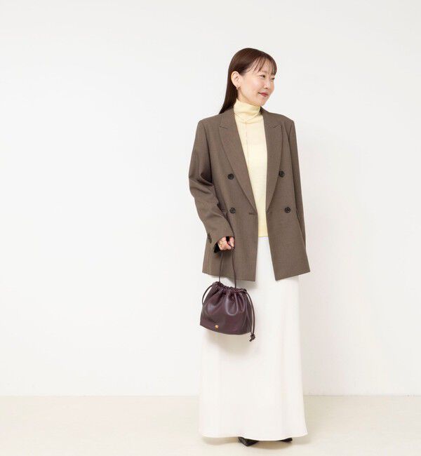NOLLEY'S sophi「《セットアップ対応》ウォッシャブルドライシャークサイドスリットジャケット」|テーラードジャケット|