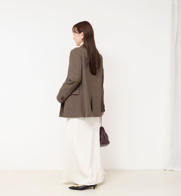 NOLLEY'S sophi「《セットアップ対応》ウォッシャブルドライシャークサイドスリットジャケット」|テーラードジャケット|