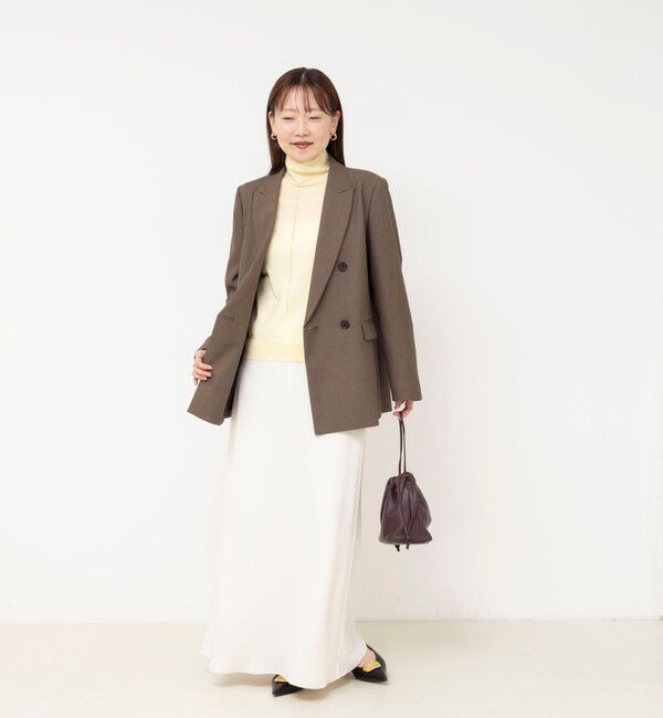 NOLLEY'S sophi「《セットアップ対応》ウォッシャブルドライシャークサイドスリットジャケット」|テーラードジャケット|