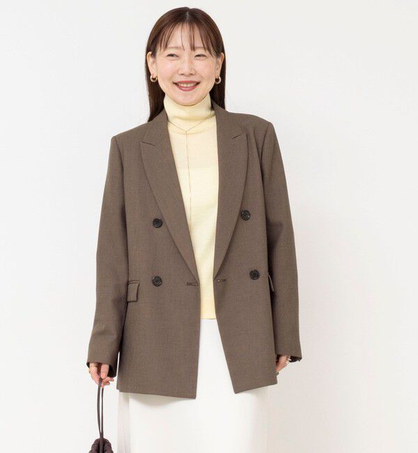 NOLLEY'S sophi「《セットアップ対応》ウォッシャブルドライシャークサイドスリットジャケット」|テーラードジャケット|
