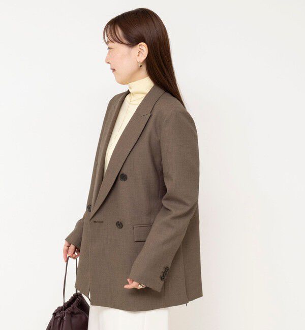NOLLEY'S sophi「《セットアップ対応》ウォッシャブルドライシャークサイドスリットジャケット」|テーラードジャケット|