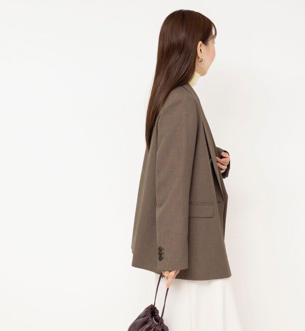 NOLLEY'S sophi「《セットアップ対応》ウォッシャブルドライシャークサイドスリットジャケット」|テーラードジャケット|