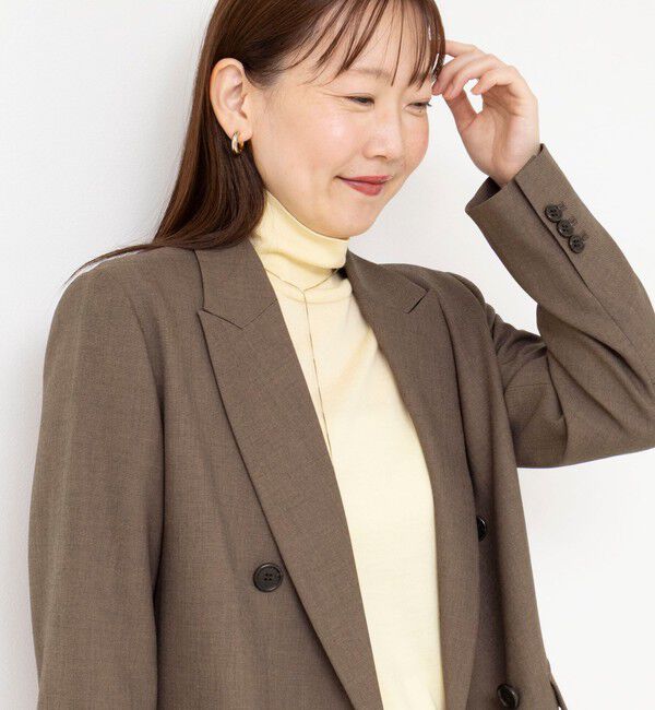 NOLLEY'S sophi「《セットアップ対応》ウォッシャブルドライシャークサイドスリットジャケット」|テーラードジャケット|