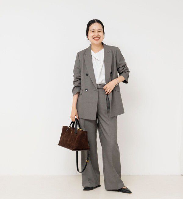 NOLLEY'S sophi「《セットアップ対応》ウォッシャブルドライシャークサイドスリットジャケット」|テーラードジャケット|
