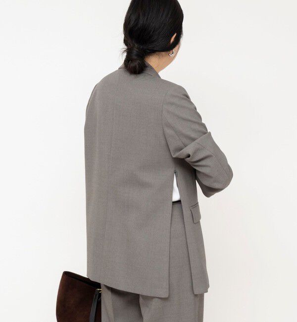 NOLLEY'S sophi「《セットアップ対応》ウォッシャブルドライシャークサイドスリットジャケット」|テーラードジャケット|