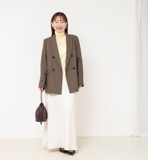 NOLLEY'S sophi「ウォッシャブルダブルマットサテンナロースカート」|スカート|