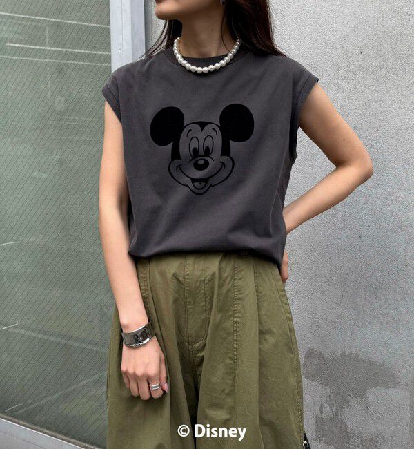 fredy emue「【GOOD ROCK SPEED/グッドロックスピード】MICKEYノースリーブTシャツ」|Tシャツ・カットソー|チャコールグレー