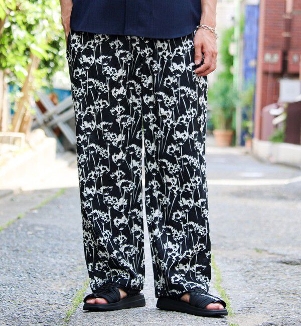 GLOSTER「【人気シリーズ/UNISEX/5色展開】TROPICAL GOODNESS イージーパンツ」|チノ|ブラック系その他