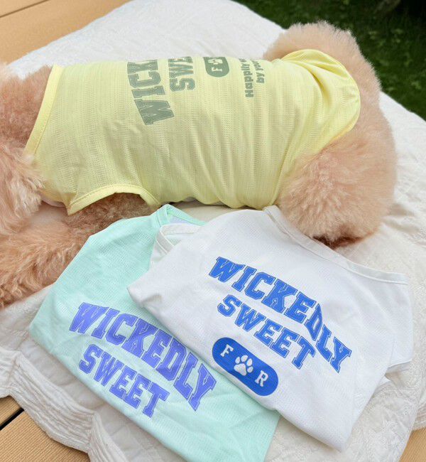 fredy emue「【FR PETS】接触冷感カレッジタンクトップ」|Tシャツ・カットソー|