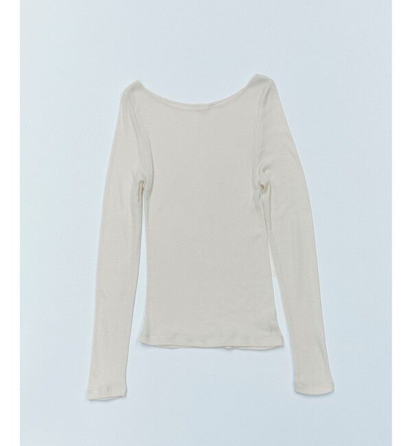 SALON adam et rope'「Hug Silkラウンドネックプルオーバー 3 / 新色追加」|Tシャツ・カットソー|