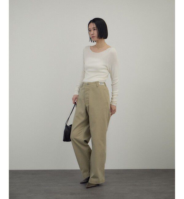 SALON adam et rope'「Hug Silkラウンドネックプルオーバー 3 / 新色追加」|Tシャツ・カットソー|