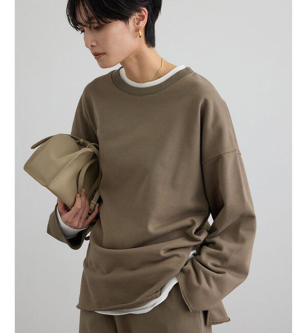 SALON adam et rope'「【WEB・一部店舗限定】ローエッジオーバースウェットプルオーバー / セットアップ対応」|スウェット・ジャージ|