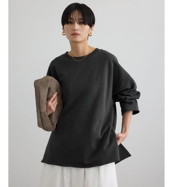 SALON adam et rope'「【WEB・一部店舗限定】ローエッジオーバースウェットプルオーバー / セットアップ対応」|スウェット・ジャージ|