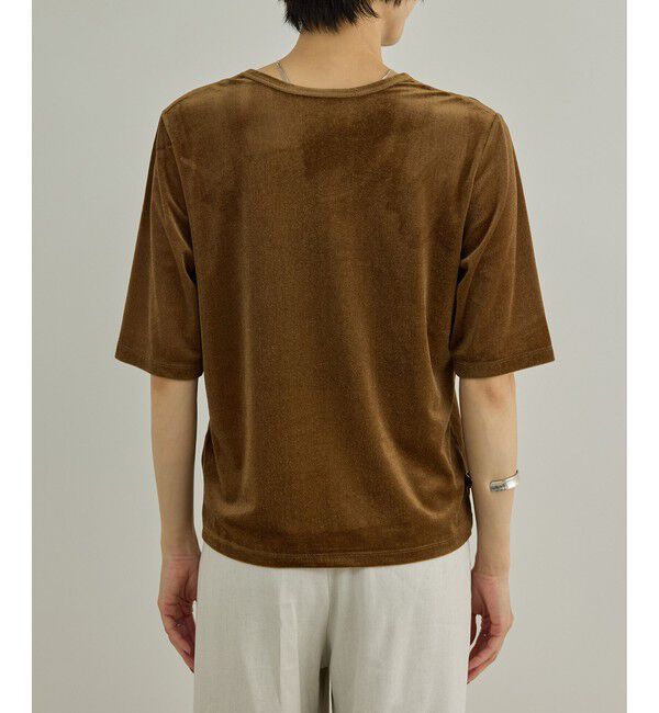 SALON adam et rope'「【WEB限定】シアーベロアクルーネックプルオーバー」|Tシャツ・カットソー|