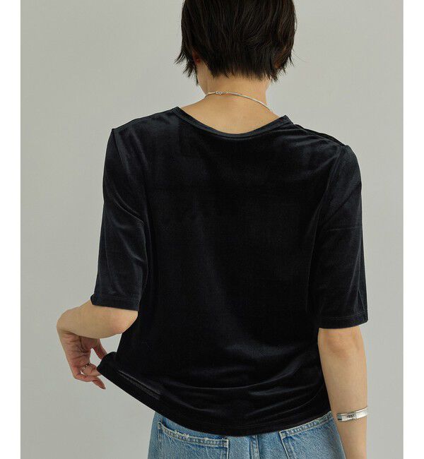 SALON adam et rope'「【WEB限定】シアーベロアクルーネックプルオーバー」|Tシャツ・カットソー|