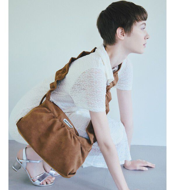VIS「【OUTDOOR PRODUCTS】VIS別注スエード＆合皮フリルショルダーバッグ/WEB限定カラー」|ショルダー・メッセンジャー|