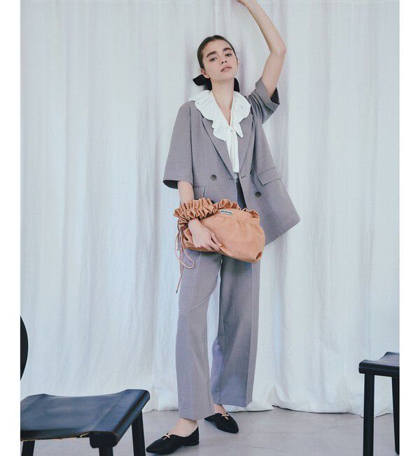 VIS「【OUTDOOR PRODUCTS】VIS別注スエード＆合皮フリルショルダーバッグ/WEB限定カラー」|ショルダー・メッセンジャー|