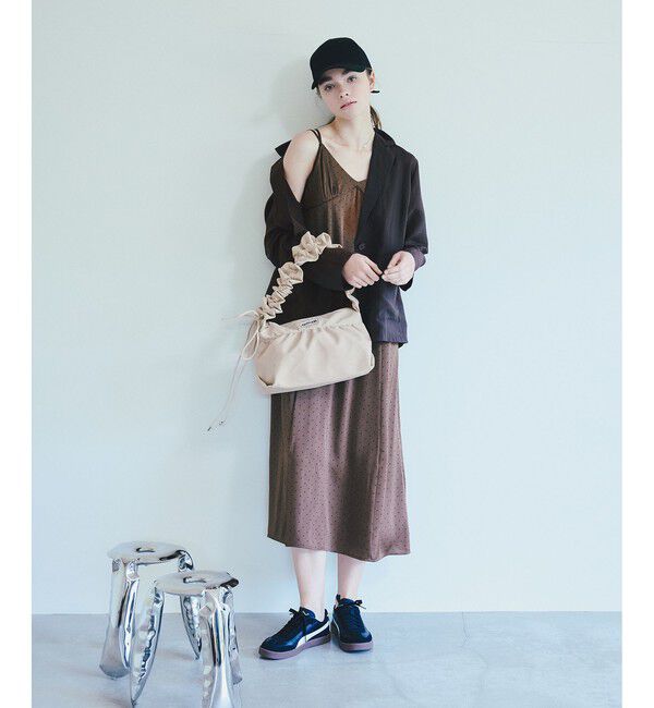 VIS「【OUTDOOR PRODUCTS】VIS別注スエード＆合皮フリルショルダーバッグ/WEB限定カラー」|ショルダー・メッセンジャー|