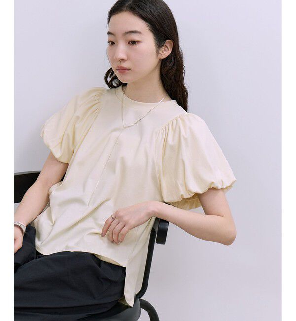 ADAM ET ROPE'「【WEB限定】パフスリーブプルオーバー」|Tシャツ・カットソー|オフホワイト(15)