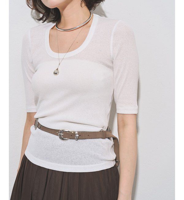  「【myporter】ラウンドネックドライフィットカットソー」|Tシャツ・カットソー|