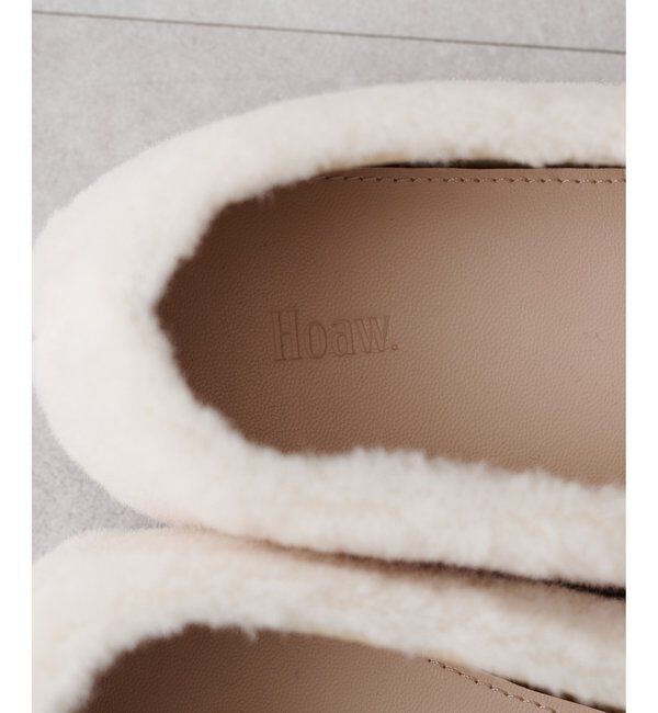 Hoaw.「【Hoaw.】ファーバレエシューズ」|その他|