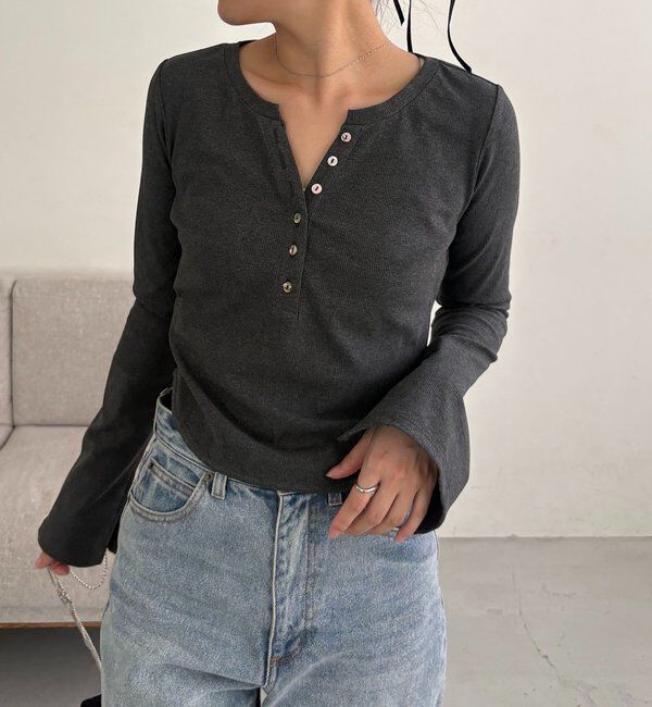  「キーネックヘンリーT」|Tシャツ・カットソー|