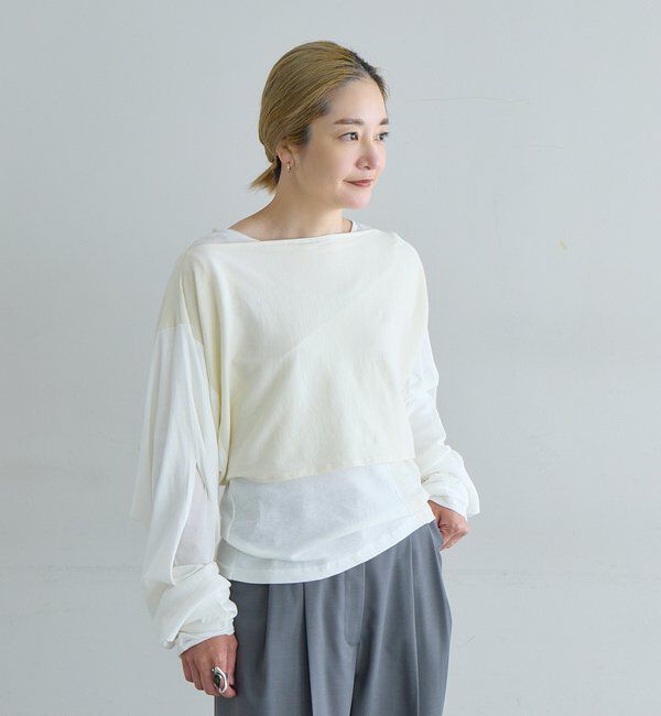  「【LUALY】パッチワークレイヤードSET」|Tシャツ・カットソー|