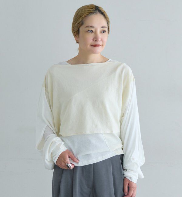 「【LUALY】パッチワークレイヤードSET」|Tシャツ・カットソー|