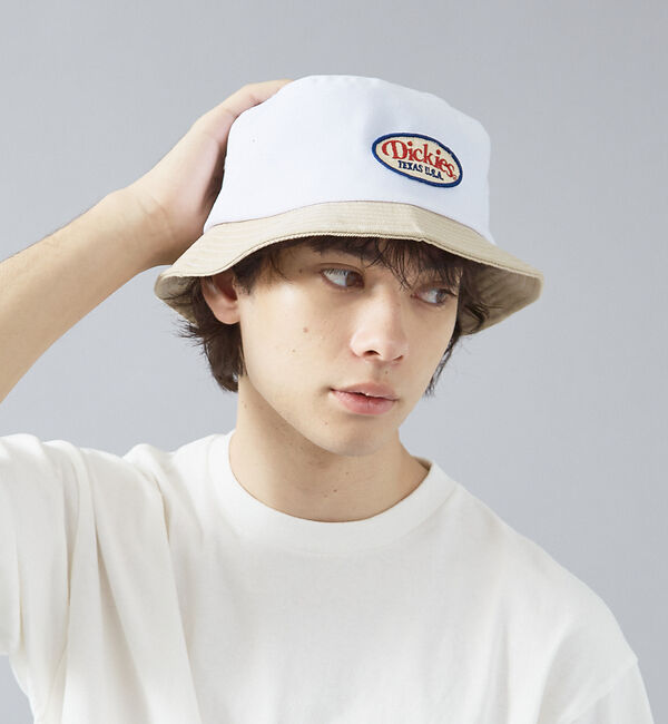 ABAHOUSE「【DICKIES/ディッキーズ】WAPPEN BUCKET HAT / ワッペン」|その他|ホワイト