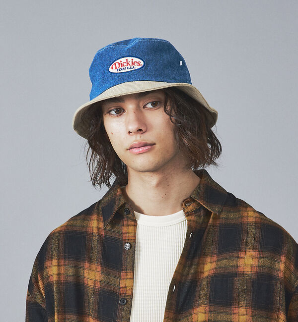 ABAHOUSE「【DICKIES/ディッキーズ】WAPPEN BUCKET HAT / ワッペン」|その他|サックスブルー