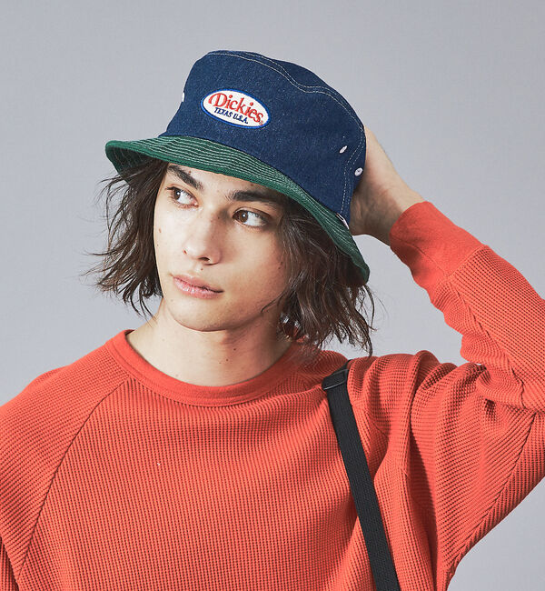 ABAHOUSE「【DICKIES/ディッキーズ】WAPPEN BUCKET HAT / ワッペン」|その他|インディゴ