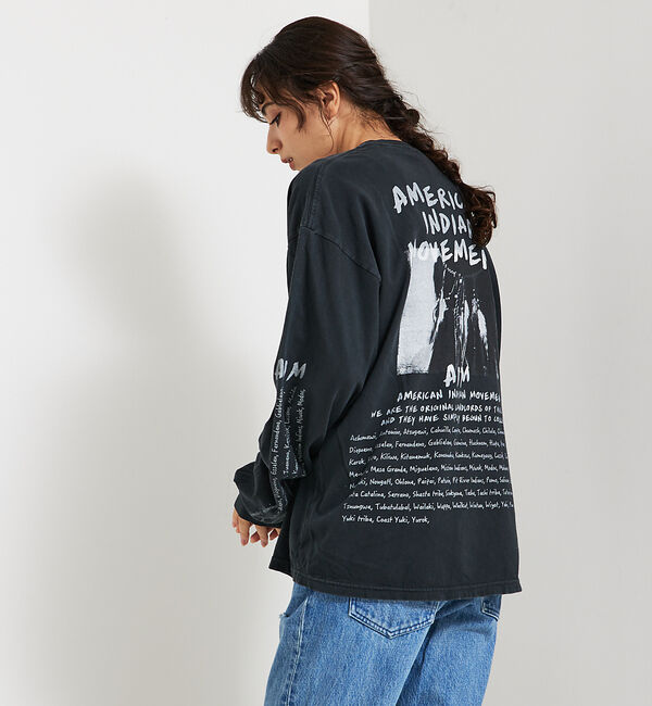 ABAHOUSE「【REMI RELIEF / レミ レリーフ】 INDIAN天竺ロングTシャツ/」|Tシャツ・カットソー|