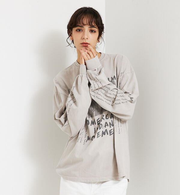 ABAHOUSE「【REMI RELIEF / レミ レリーフ】 INDIAN天竺ロングTシャツ/」|Tシャツ・カットソー|