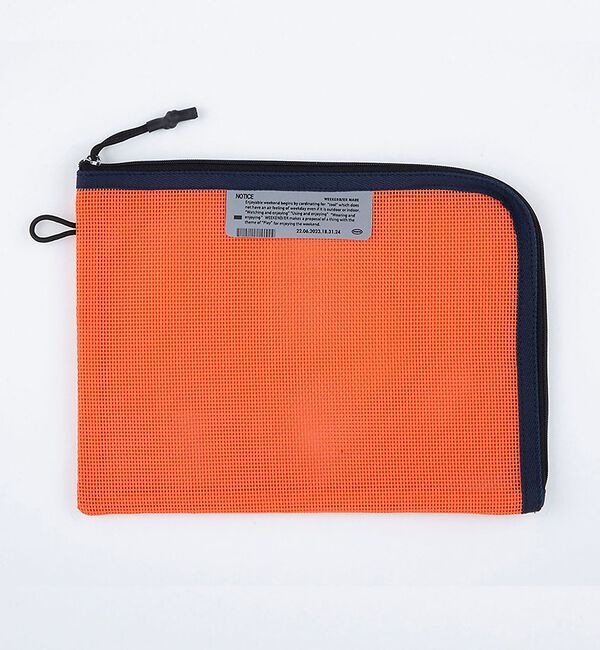 ABAHOUSE「【WEEKEND(ER)/ウィークエンダー】PVC　MESH FLATCASE/」|ポーチ|オレンジ