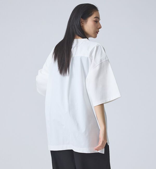 ABAHOUSE「【FORTUNA /フォルトゥナ】DockingCrewNeckTee/ドッキン」|Tシャツ・カットソー|