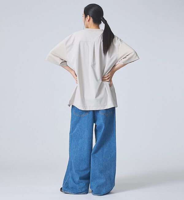 ABAHOUSE「【FORTUNA /フォルトゥナ】DockingCrewNeckTee/ドッキン」|Tシャツ・カットソー|