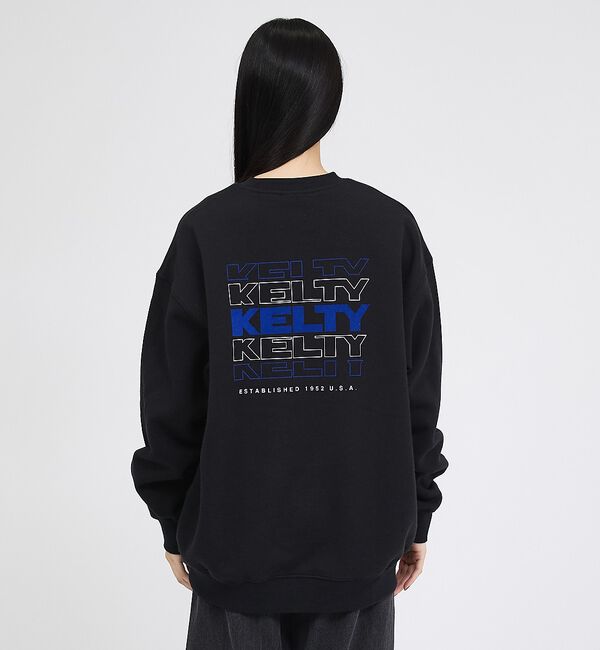 ABAHOUSE「【KELTY / ケルティ】フロッキーバックロゴプリントスウェット/ ユニセック」|スウェット・ジャージ|