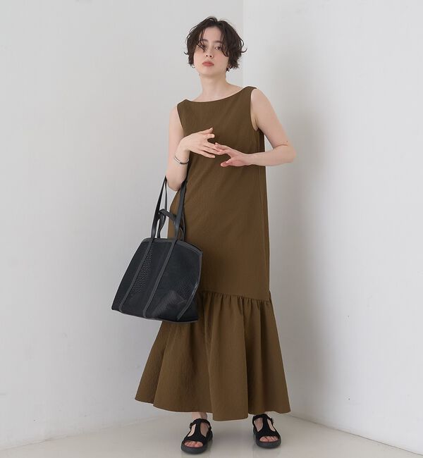 Rouge vif「【2026SS新作】【一部店舗限定】ニュアンスファブリックワンピース」|ワンピース|