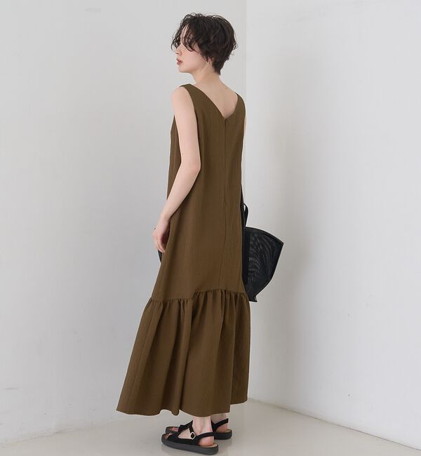 Rouge vif「【2026SS新作】【一部店舗限定】ニュアンスファブリックワンピース」|ワンピース|