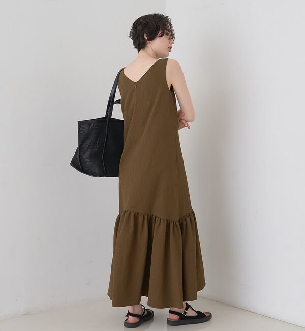 Rouge vif「【2026SS新作】【一部店舗限定】ニュアンスファブリックワンピース」|ワンピース|