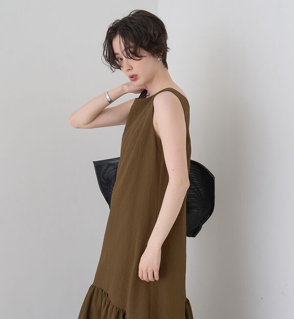 Rouge vif「【2026SS新作】【一部店舗限定】ニュアンスファブリックワンピース」|ワンピース|